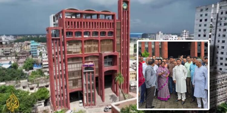 নাসিক ভবনে অগ্নিসংযোগ : ক্ষতি ৫০ কোটি