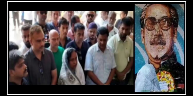 ভিন্ন প্রেক্ষাপটে বঙ্গবন্ধুর প্রতিকৃতিতে মেয়র আইভীর শ্রদ্ধা