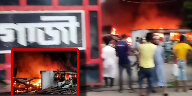 রূপগঞ্জে গাজী টায়ার ফ্যাক্টরিতে আগুন, ১০ ইউনিট নিয়ন্ত্রণে