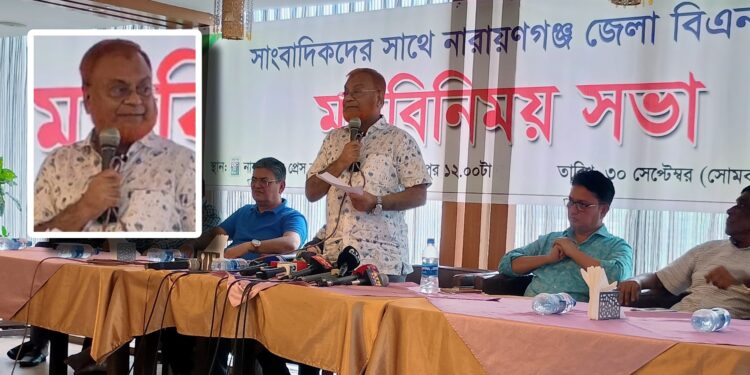 মতবিনিময়কালে দৃঢ়তার সঙ্গে সাংবাদিকদের সমালোচনায় গিয়াসউদ্দিন