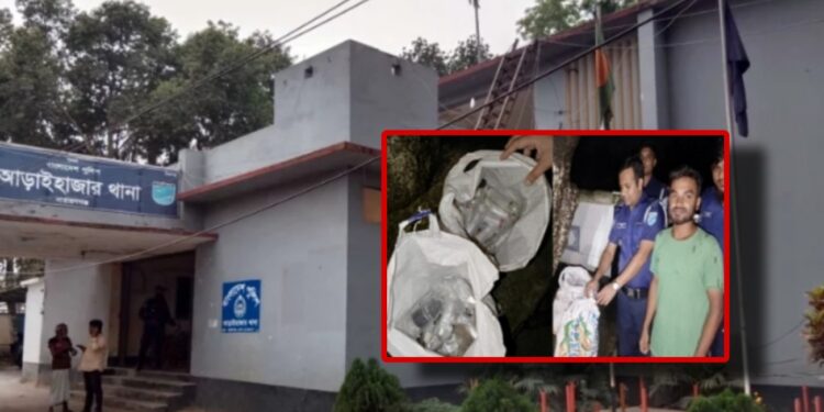 টিয়ারসেল ও সাউন্ড গ্রেনেড উদ্ধার