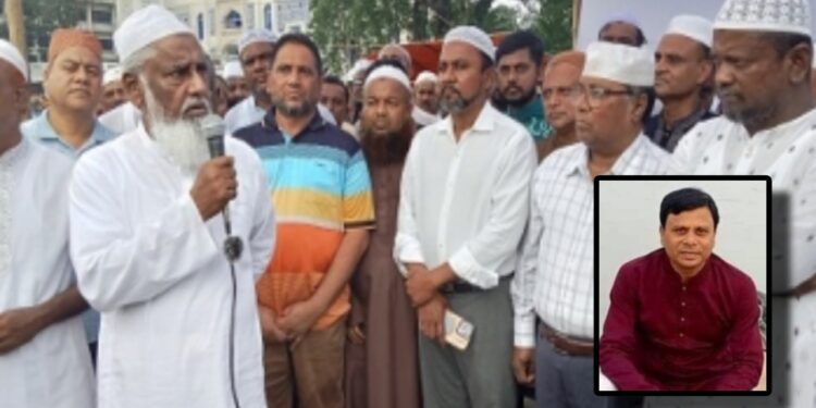 আড়াইহাজারে বিএনপি নেতা রুহুল আমিন মোল্লার নামাজে জানাজা সম্পন্ন