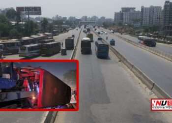 মহাসড়কে বাস অ্যাম্বুলেন্স সংঘর্ষ : নিহত ১, আহত ১২