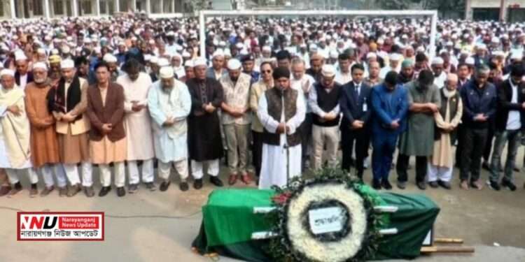 রাষ্ট্রীয় মর্যাদায় কে এম শফিউল্লাহ’র দাফন সম্পন্ন