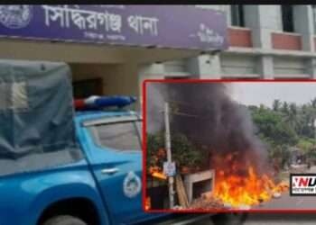 ঝুটের গোডাউন ও দোকানে আগুন