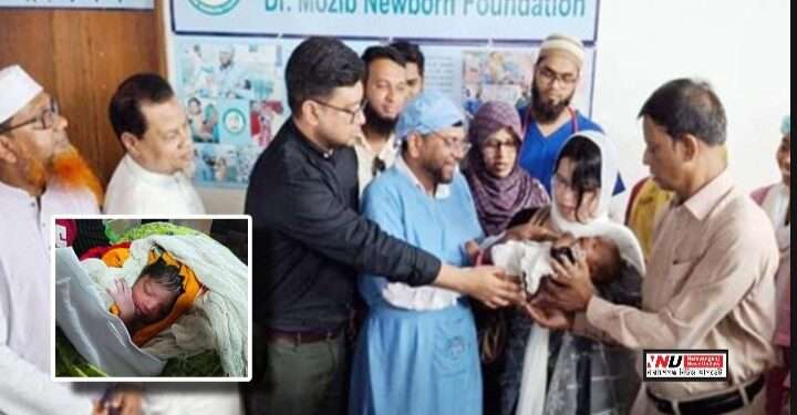 মায়ের কোল পেলো ডাস্টবিনে পাওয়া সেই শিশু