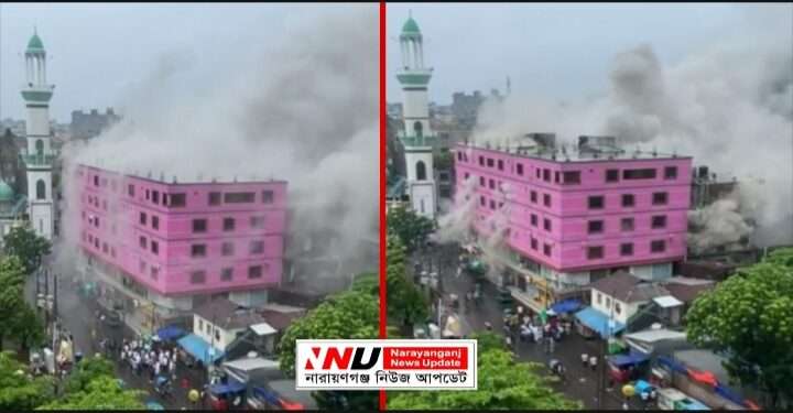 অসতর্কতার জের : দেওভোগ কাটা কাপড় মার্কেটে আগুন