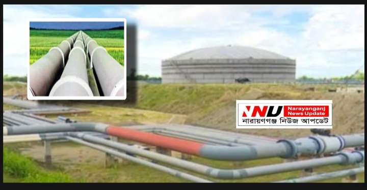 পাইপলাইনে চট্টগ্রাম থেকে জ্বালানী তেল আসছে নারায়ণগঞ্জে