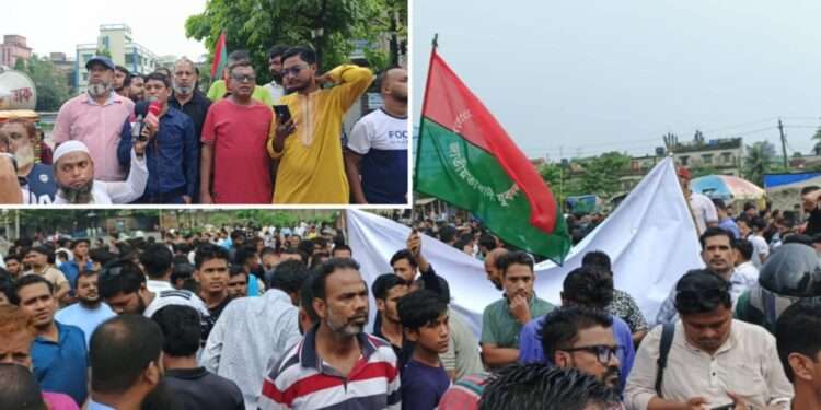 তারেক রহমানকে নিয়ে কটুক্তির প্রতিবাদে ফতুল্লায় বিক্ষোভ