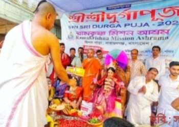 আনন্দঘন পরিবেশে নারায়ণগঞ্জে কুমারী পূজা অনুষ্ঠিত