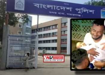 হাতকড়া পরেই শিশু সন্তানের লাশ দাফন করলো বাবা