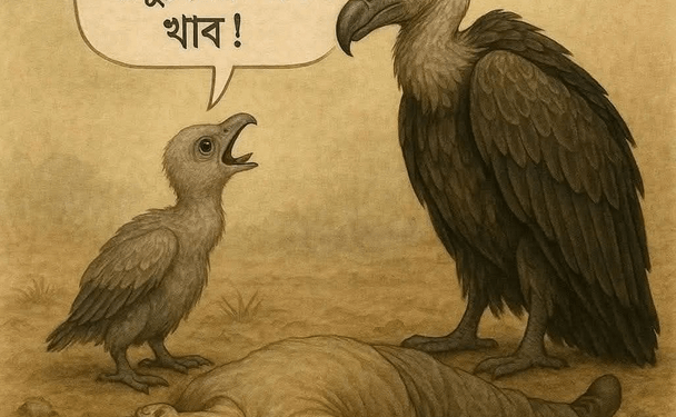 “বাবা, আমি মানুষের মাংস খাব !“