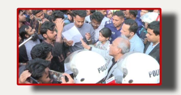 “উপদেষ্টার গাড়ি আটকে বিক্ষোভ, ব্যর্থ নিরাপত্তা ব্যবস্থার নগ্ন চিত্র”