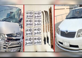 বিদেশ ফেরত যাত্রী অপহরণচেষ্টা, নকল প্লেটসহ মাইক্রোবাস উদ্ধার