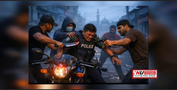 নারায়ণগঞ্জে এএসআই লুৎফরকে কুপিয়ে পিস্তল লুট, তোলপাড়