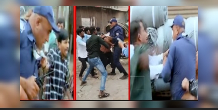 গাঁজা আটক ঘিরে নারায়ণগঞ্জে রেল পুলিশের উপর হামলা