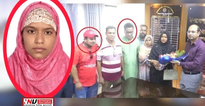 আসামিদের নিয়ে ইউএনওকে ফুল, শুরুতেই বিতর্কে পিংকি