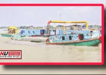 মেঘনায় ড্রেজিংয়ের নামে বালু লুট, হুমকিতে শতবর্ষী আনন্দবাজার হাট