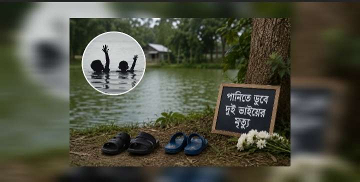 নানাবাড়িতে বেড়াতে এসে পানিতে ডুবে দুই ভাইয়ের মৃত্যু