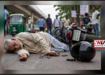 সড়কে ঝরলো সাবেক ব্যাংক কর্মকর্তার প্রাণ