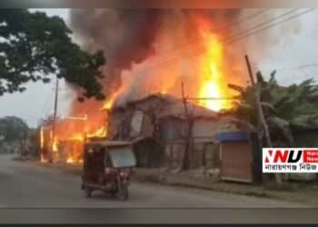ফতুল্লায় ভোরে আগুন, পুড়ল কয়েকটি গোডাউন
