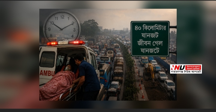 চার ঘণ্টা যানজটে, অ্যাম্বুলেন্সেই মৃত্যু