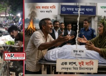 চাষাড়ায় গুলিতে নিহত শুভ : মায়ের দাফন, বাবার দাহের দাবি