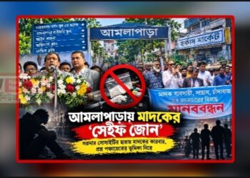 আমলাপাড়ায় মাদকের ‘সেইফ জোন’!